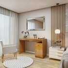 Penteadeira 1 Porta 1 Gaveta 100% Mdf Sem Espelho Charlotte N