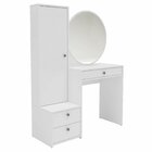 Penteadeira 1 Porta 3 Gavetas Miami Branco