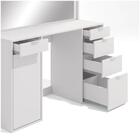 Penteadeira 1 Porta E 5 Gavetas Branco Brilho