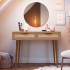 Penteadeira 2 Gaveta Retrô 100cm X 53,6cm X 77cm Olmo