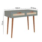 Penteadeira 2 Gaveta Retrô 100cm X 63,6cm X 77cm Verti