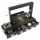 Penteadeira 2 Gavetas Com Espelhos E Led Inspiração Albatroz