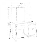 Penteadeira 2 Gavetas E 1 Porta Santa Monica Branco