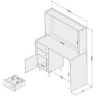 Penteadeira 2 Gavetas Luisiana  Branco