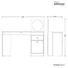 Penteadeira 2 Portas 1 Gaveta Desejo Albatroz