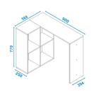 Penteadeira 4 Nichos Branco - Pnr Móveis