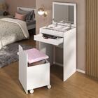 Penteadeira 54cm Com Espelho 1 Gaveta 1 Porta Basculante E Pu