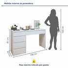 Penteadeira 5 Gavetas 100% Mdf Sem Espelho Giulia Yescasa Bra