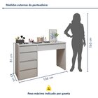 Penteadeira 5 Gavetas 100% Mdf Sem Espelho Giulia Yescasa Off