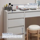 Penteadeira 5 Gavetas 100% Mdf Sem Espelho Giulia Yescasa Off