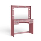 Penteadeira 5 Gavetas 117cm  Rosa