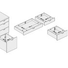 Penteadeira 5 Gavetas 1 Divisor Linden  Branco