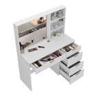 Penteadeira 5 Gavetas 3 Nichos Branco Com Espelho - Foscarini