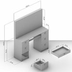 Penteadeira 7 Gavetas Com Espelho Larissa Yescasa Branco