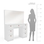 Penteadeira 7 Gavetas Pérola Yescasa Branco