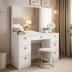 Penteadeira 7 Gavetas Pérola Yescasa Branco