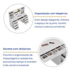 Penteadeira 9 Gavetas Com Espelho E Led 8402 Branco