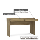 Penteadeira/ Escrivaninha Com 2 Gavetas Lindóia - Castanho