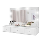 Penteadeira Aérea Gabinete Alin Led 3 Gavetas