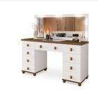 Penteadeira Amêndoa Eloa Espaçosa Com 1 Gaveta Colmeia Mdf