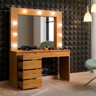 Penteadeira Anne 5 Gavetas Naturalle - Mavaular