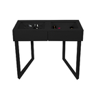 Penteadeira Aparador para Maquiagem Quarto Square Preto Laca