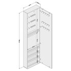 Penteadeira Armário Porta-joias Com Espelho Suspenso Dubai Ye