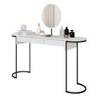 Penteadeira Aysha 2 Gaveta E Espelho Industrial Bco/preto Fos