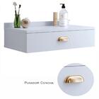 Penteadeira Bancada Suspensa Pequena Gloss Gaveta Organizador