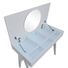 Penteadeira Bella Tampo Basculante E Divisórias Branco