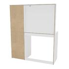 Penteadeira Blum 5 Gavetas 3 Nichos Branco Politorno Branco