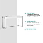 Penteadeira Branca E Tubos Cromados Carraro