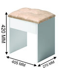 Penteadeira C/ Banqueta Clean Led Espelho 5 Gavetas Branco