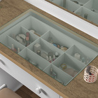 Penteadeira Camarim 09 Gavetas Branco/amêndoa Sem Banqueta