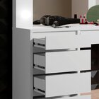 Penteadeira Camarim 100% Mdf 5 Gavetas Bulgária Branco