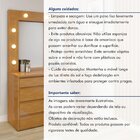 Penteadeira Camarim 100% Mdf 5 Gavetas Munique Naturalle