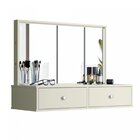 Penteadeira Camarim 100% Mdf Com Espelho E Led Onix Off White