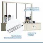 Penteadeira Camarim 100% Mdf Com Espelho E Led Onix Off White