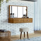 Penteadeira Camarim 100% Mdf Com Espelho Onix Ypê