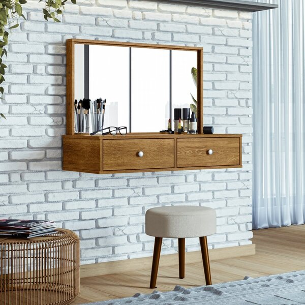 Penteadeira Camarim 100% Mdf Com Espelho Onix Ypê