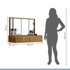 Penteadeira Camarim 100% Mdf Com Espelho Onix Ypê