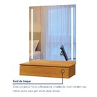 Penteadeira Camarim 1 Gaveta 100%mdf Com Led Paris Naturalle