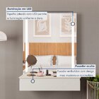 Penteadeira Camarim 1 Gaveta 100%mdf Com Led Paris Off White