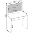 Penteadeira Camarim 1 Gaveta Com Banqueta Charmosa Branco