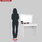 Penteadeira Camarim 1 Gaveta Com Banqueta Charmosa Branco