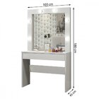 Penteadeira Camarim 1 Gaveta Romance Mavaular