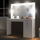 Penteadeira Camarim 1 Porta 3 Gavetas Com 4 Lâmpadas Led Join