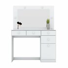 Penteadeira Camarim 1 Porta 4 Gavetas Charme  Branco Hp