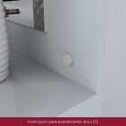 Penteadeira Camarim 1 Porta 4 Gavetas Charme Branco Hp