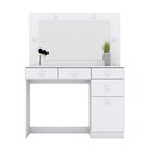 Penteadeira Camarim 1 Porta 4 Gavetas Charme Branco Hp